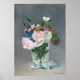 Poster Manet   Flowers in a Crystal Vase, c.1882