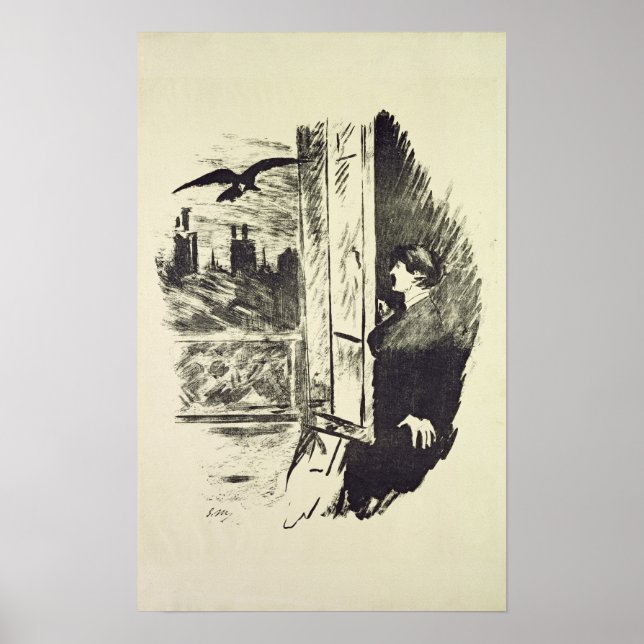 Poster Manet | Illustration pour 'The Raven' (Devant)