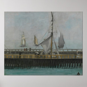 Poster Manet - Jetée à Boulogne
