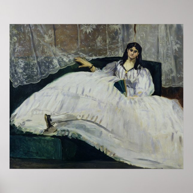 Poster Manet | Portrait de Jeanne Duval, 1862 (Devant)