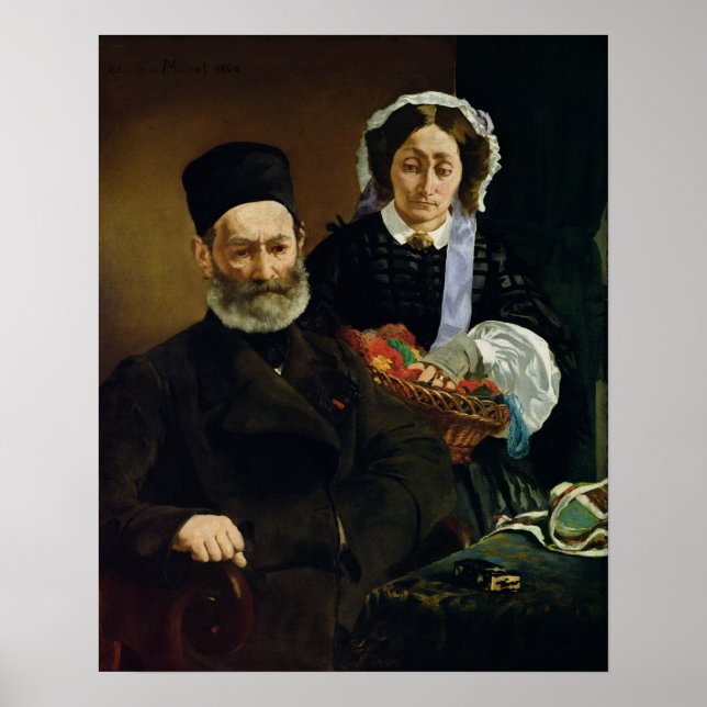 Poster Manet | Portrait de M et Mme Auguste Manet (Devant)