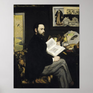 Poster Manet   Portrait of Emile Zola  1868