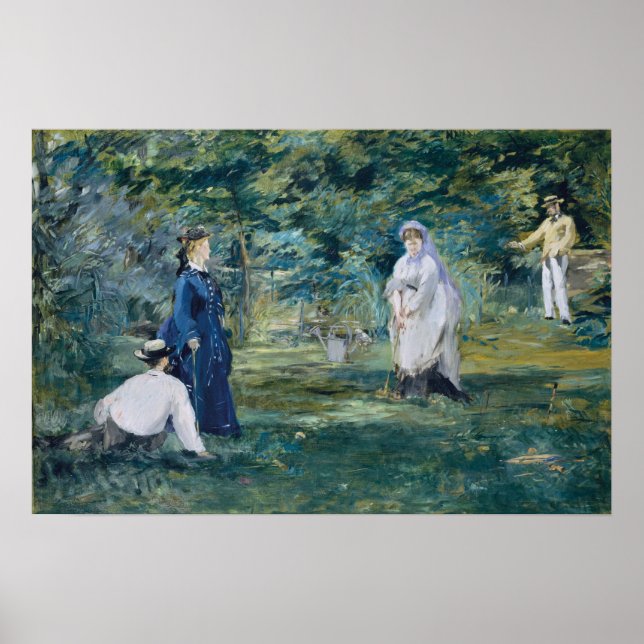Poster Manet - Un Jeu De Croquet (Devant)