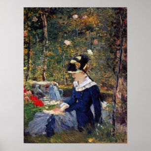 Poster Manet - Young Woman In Garden, 1880