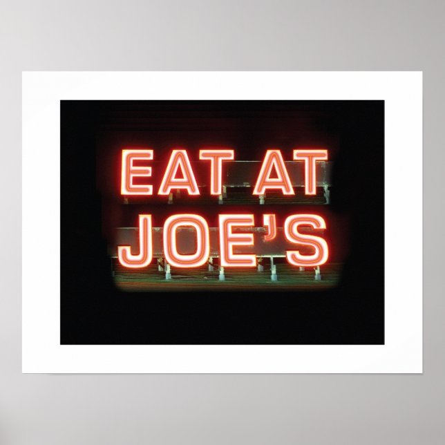 Poster Mange à l'impression de Joe (Devant)