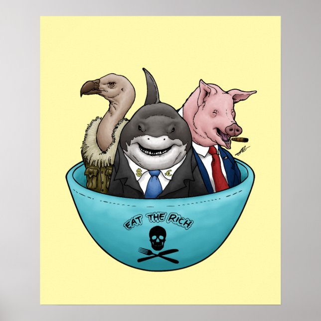 Poster Mange Les Riches ! (Devant)