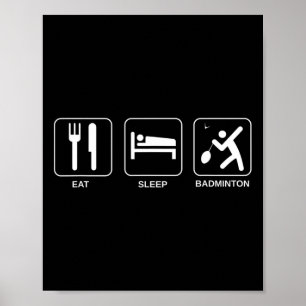 Poster Mange Sleep Badminton