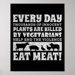 Poster Manger des animaux est étrange Chemise World Vegan