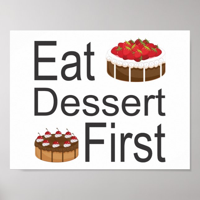 Poster Manger Dessert Premier (Devant)