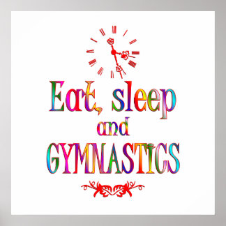 Poster Manger, dormir Gymnastique