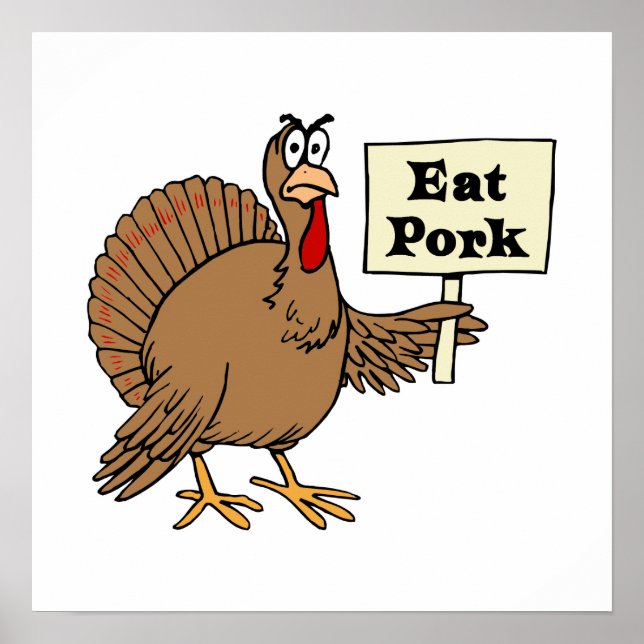 Poster Manger du porc (Devant)