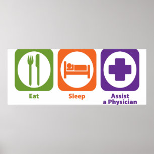 Poster Manger le sommeil Aider un médecin