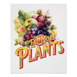 Poster Manger plus de Plantes