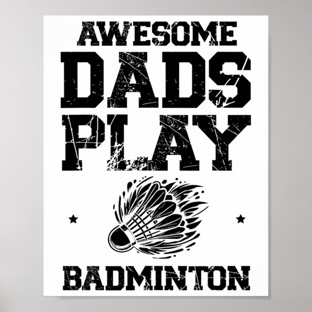 Poster Manger Sleep Badminton Répéter Shuttle Racket (Devant)