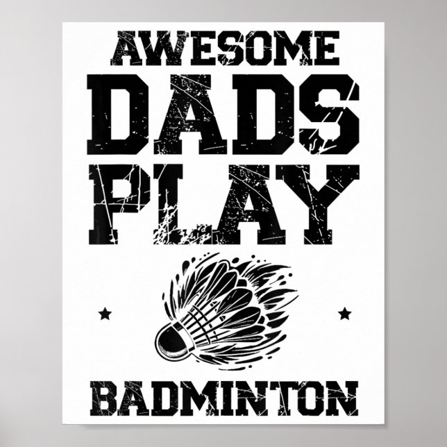 Poster Manger Sleep Badminton Répéter Shuttle Racket (Devant)