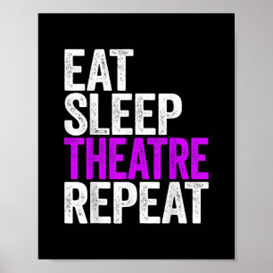 Poster Manger Théâtre du sommeil Répéter