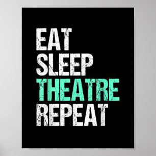 Poster Manger Théâtre du sommeil Répéter