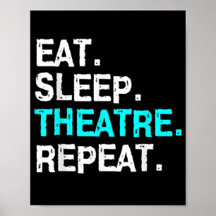 Poster Manger Théâtre du sommeil Répéter