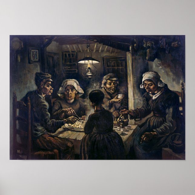 Poster Mangeurs de pommes de terre | Van Gogh | (Devant)