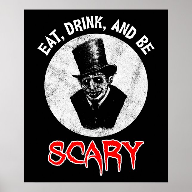 Poster Mangez, Buvez Et Faites Peur (Devant)