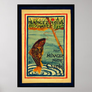 Poster Mangez de moins de viande pour sauver notre