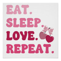 Mangez l'amour du sommeil Répétez la Saint-Valenti