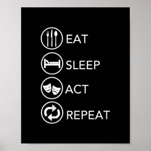 Poster Mangez le sommeil Acte Répéter Acteurs Don intérim
