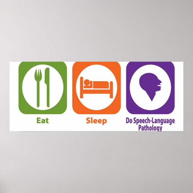 Poster Mangez Le Sommeil Faire Pathologie De La Langue De (Devant)