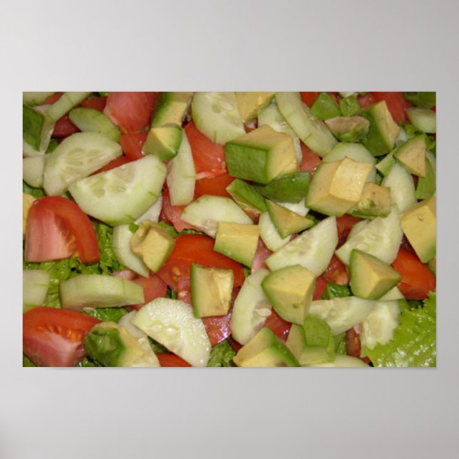 Poster Mangez ma salade Imprimer (Devant)