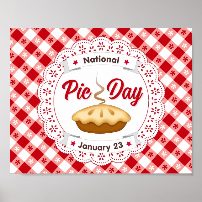 Poster Mangez plus de tarte sur l'affiche de la journée à (Devant)