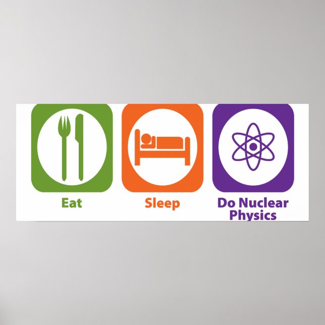 Poster Mangez Sleep Do Nuclear Physics (Devant)