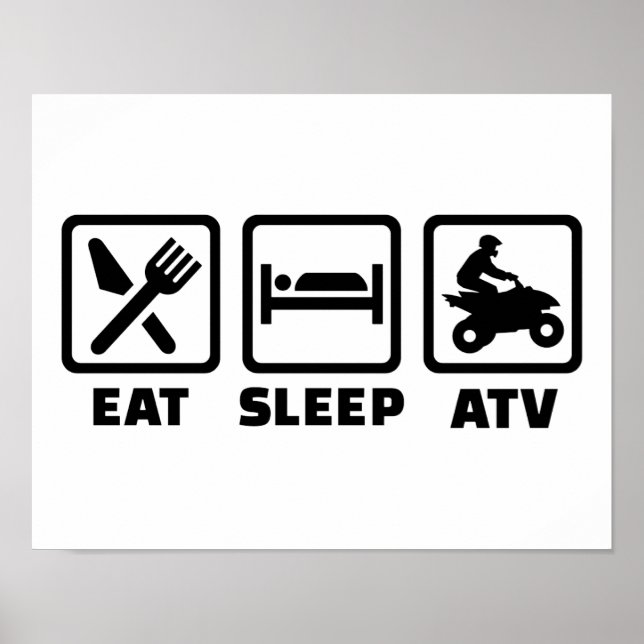 Poster Mangez un VTT de sommeil (Devant)