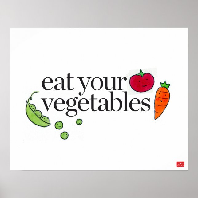 Poster Mangez vos légumes (Devant)