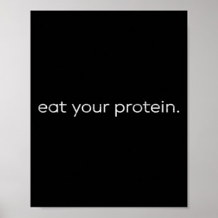 Poster Mangez Vos Protéines Citation Gym Bodybuilding Ent