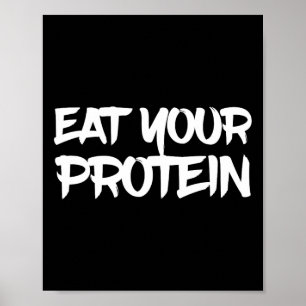 Poster Mangez vos protéines Protéines Fitness musculation