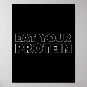 Poster Mangez Vos Protéines Protéines Musculation Fitness