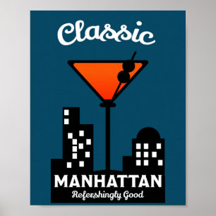Poster Manhattan Cocktail Wall Art