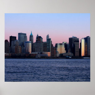 Poster Manhattan du centre au crépuscule 2