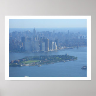 Poster Manhattan et l'île des gouverneurs