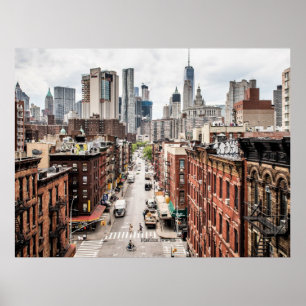 Poster Manhattan, New York, photo du paysage urbain