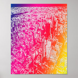 Poster Manhattan rainbow