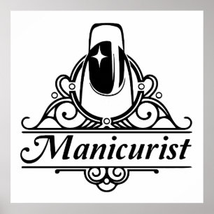 Poster Manicurist at Work