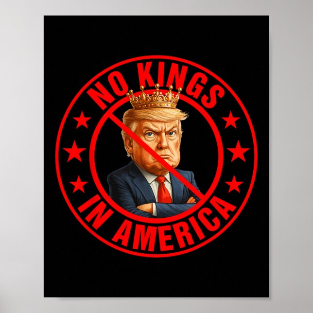 Poster Manifestation anti-Trump contre l'absence de rois  (Devant)
