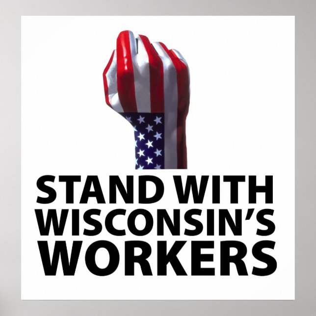 Poster Manifestation au Wisconsin (Devant)