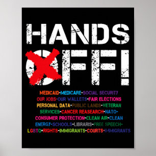 Poster Manifestation vintage contre ma médaille de la séc
