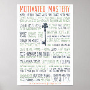 Poster Manifeste motivé de maîtrise (pouces 11x16)
