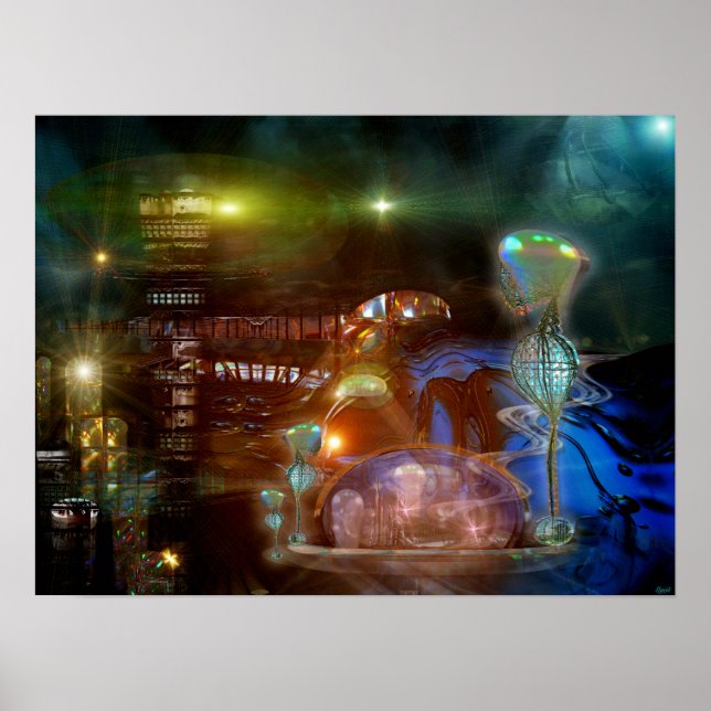 Poster Mankdelle Ville futuriste (Devant)
