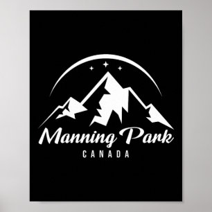 Poster Manning Park Canada Station de ski Ski Snowboard