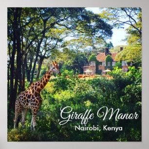 Poster Manoir de Giraffe