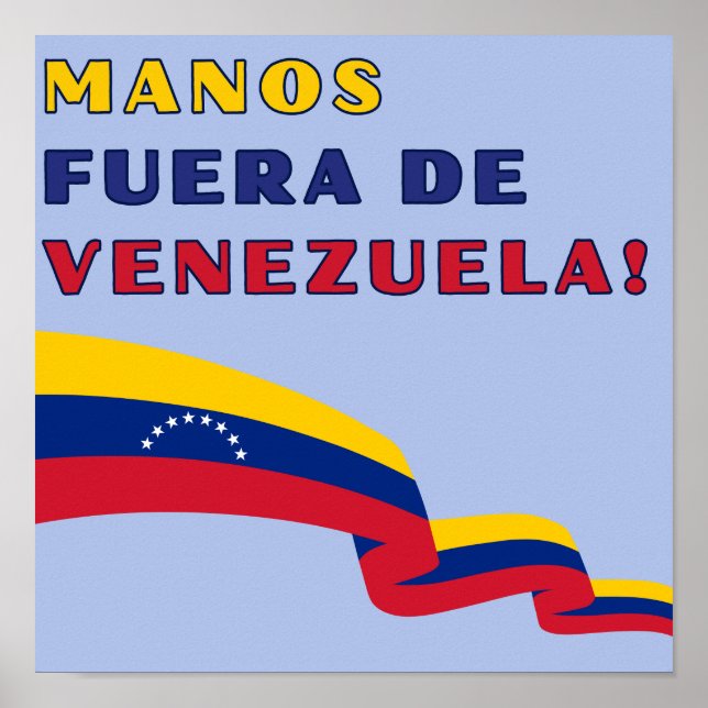Poster Manos Fuera De Venezuela (Devant)
